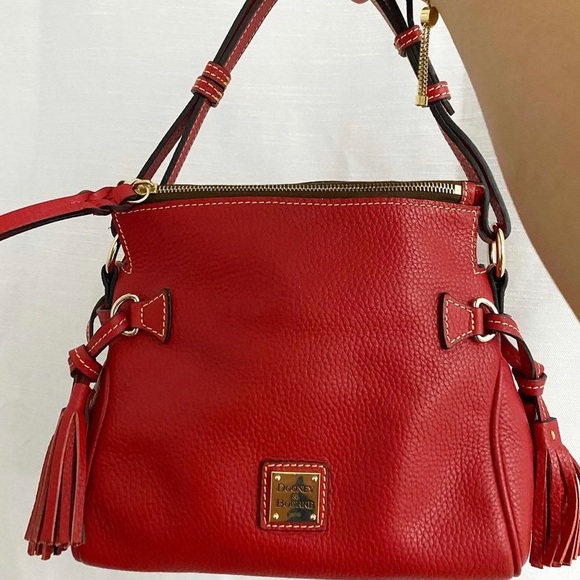 Dooney & Bourke Bags Dooney Bourke Pebble Grain Tassel Shoulder Bag